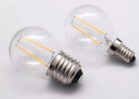 G45 4 وات خيوط LED لمبات الإضاءة E27 3300K الزجاج استهلاك أقل للطاقة