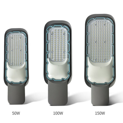 SMD 50w 100w 150w 200w مصابيح الشوارع LED الخارجية طاقة التيار المتردد للطريق الرئيسي