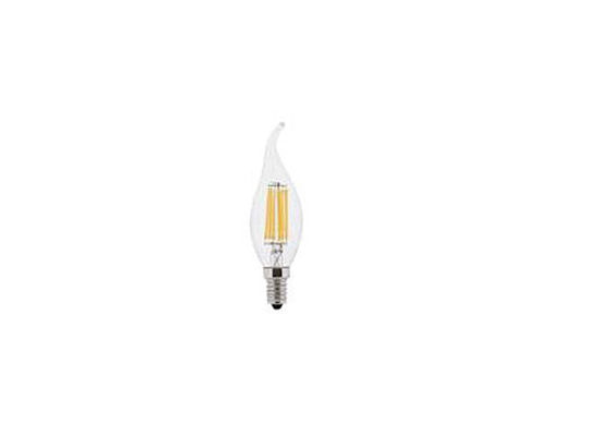 لمبة خيوط C35 LED 2 وات بالذيل ، لمبات زجاجية عتيقة 4 قطع