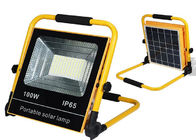 طاقة 100 واط IP 65 50000 ساعة عمر 6500k CCT 100lm/w LPW LED ضوء الفيضانات الشمسية