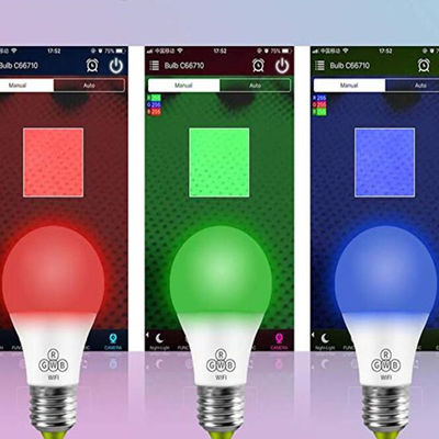 لمبة LED ذكية RGB يتم التحكم فيها عن طريق تطبيق الهاتف لـ KTV من خلال WIFI أو Blue Teeth