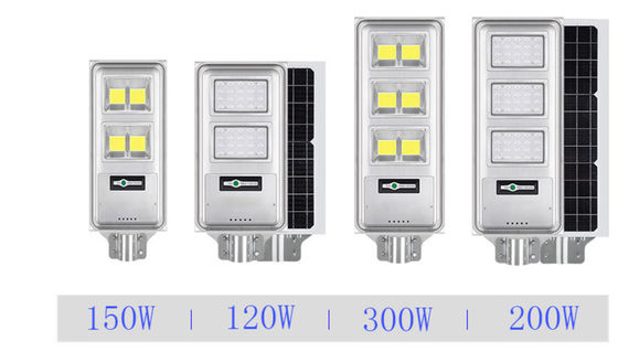 COB SMD Square أو Warehouse Ip66 All In One Solar Street Light