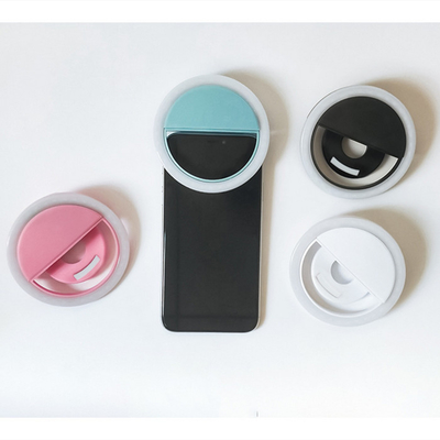Cri70 Selfie Led Ring Light التصوير الفوتوغرافي الجمال فلاش كليب على الهاتف بطارية محمولة تعمل