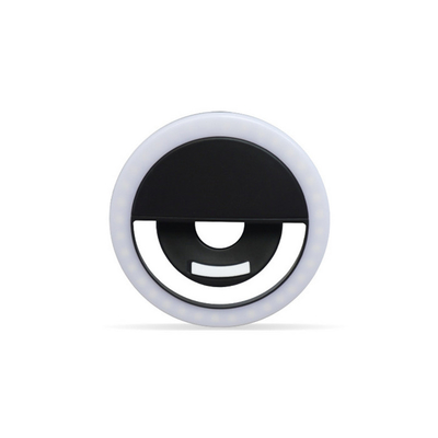 Cri70 Selfie Led Ring Light التصوير الفوتوغرافي الجمال فلاش كليب على الهاتف بطارية محمولة تعمل