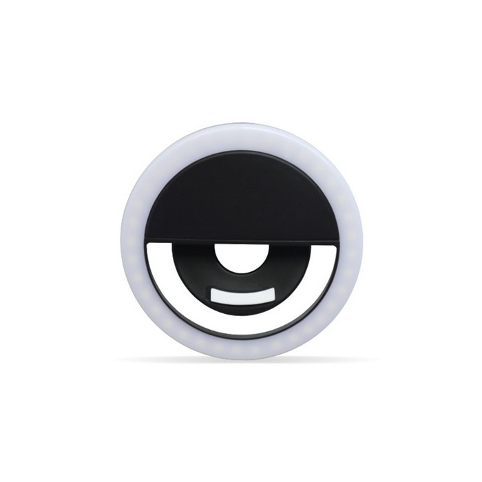 Cri70 Selfie Led Ring Light التصوير الفوتوغرافي الجمال فلاش كليب على الهاتف بطارية محمولة تعمل